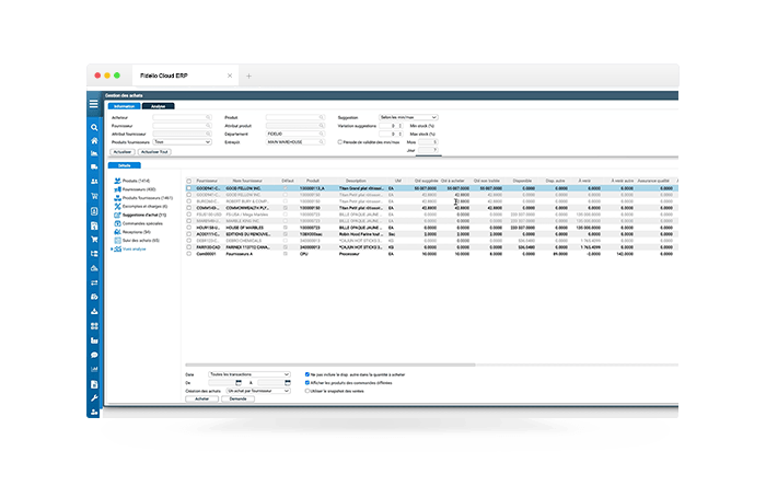 Fidelio Cloud ERP - Inventory Management